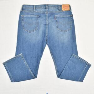 Levi's Men's Jeans Cotton Blue Size 40x30 Zip Solid 505 Regular Straight Denim